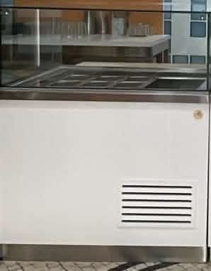 Vitrine Refrigerada Inox Lacada Branco com Led