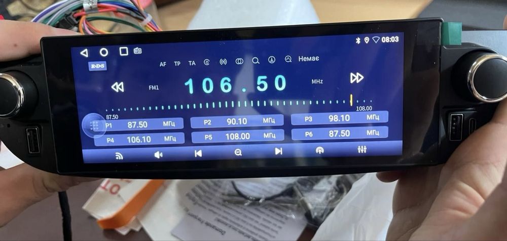 Fiat 500 2007-2018 Android магнітола DSP Carplay GPS Bluetooth WIFI