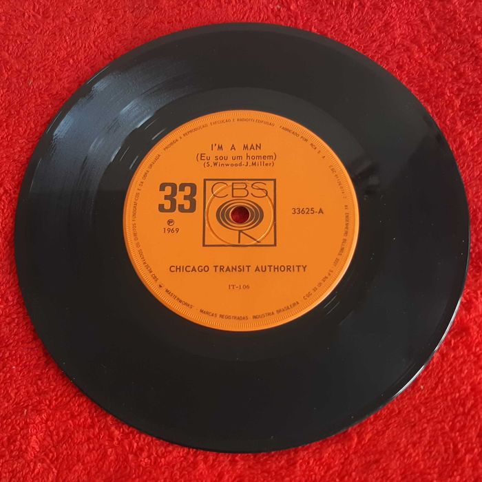 Disco Vinil Single Chicago Transit Authority - I'm a Man / Questions 67 and 68