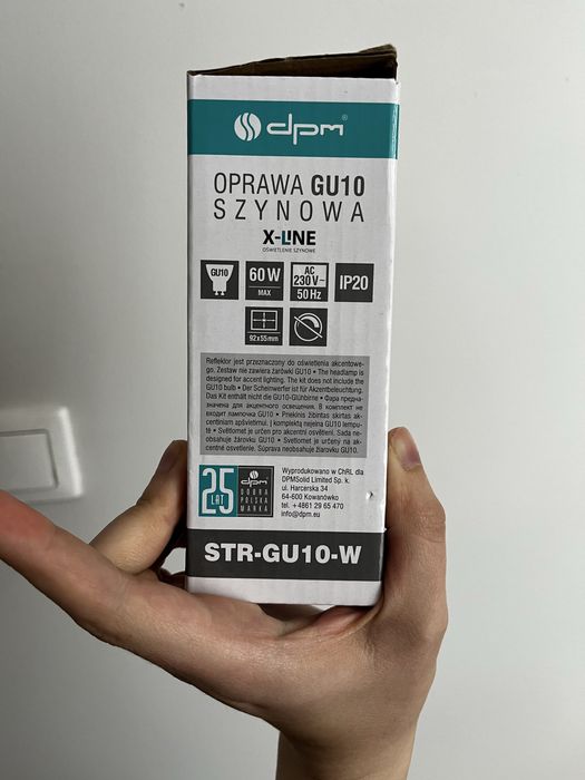 oprawa szynowa gu10 dpm