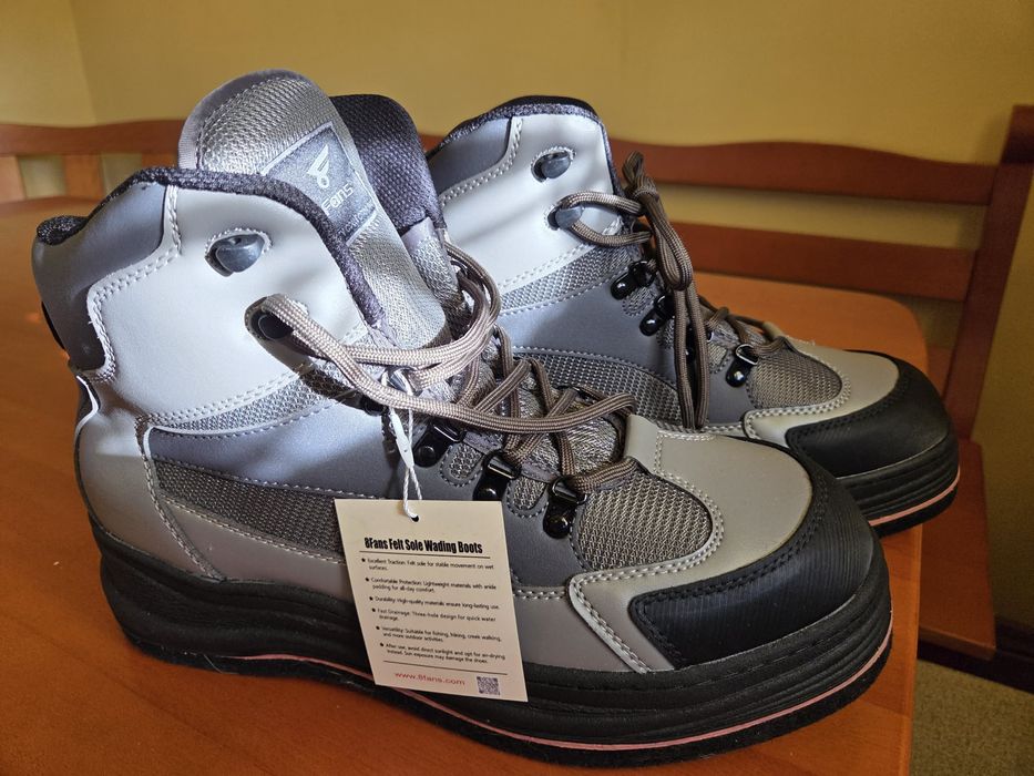 Nowe buty do brodzenia 8Fans felt sole szare r. 13 / 46-47