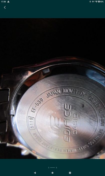 Casio EF 539D 1A5 хронограф