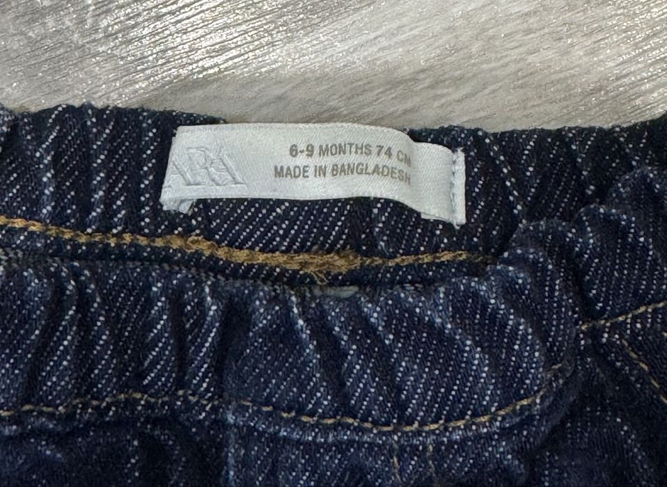 Джинси беггі Zara , 6-9 місяців, 74 см