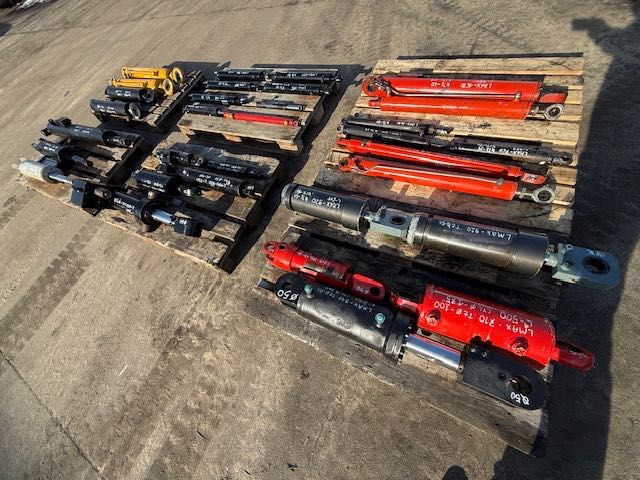 SIŁOWNIK hydrauliczny przemysłowy nowy komplet  palety 6