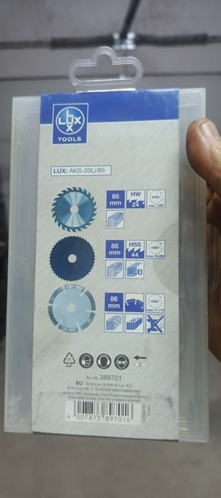 Zestaw tarcz lux tools 85 mm