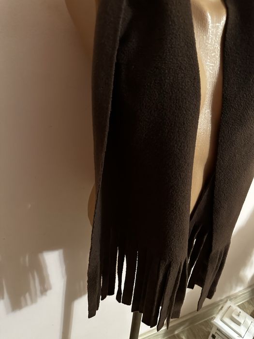 Mięciutki brązowy szaliczek