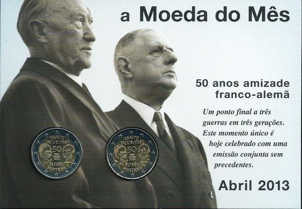 Moedas "50 Anos de Amizade Franco-Alemã"