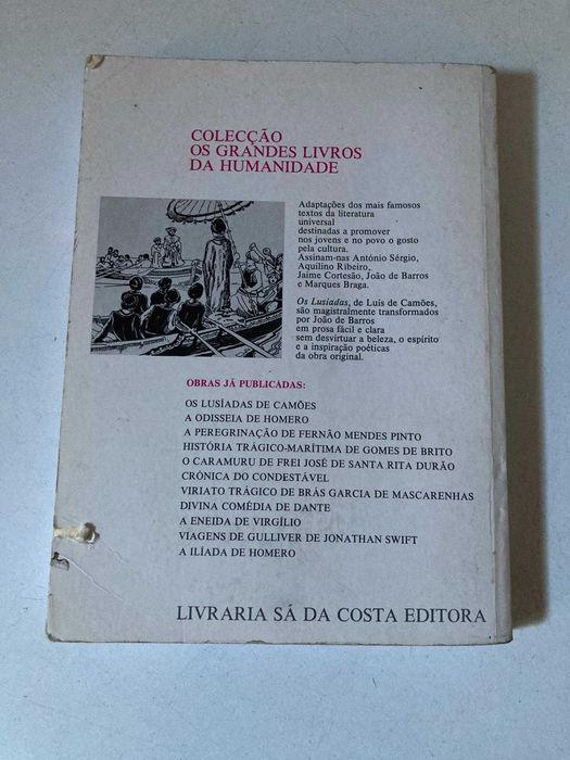 Livro - Os Lusíadas Contados à Crianças e Lembrados ao Povo