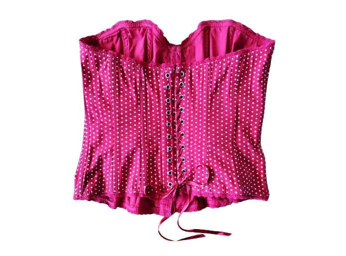 Gorset, bluzka wyszczuplająca czerwona,kropki,groszki New Look rozm.40