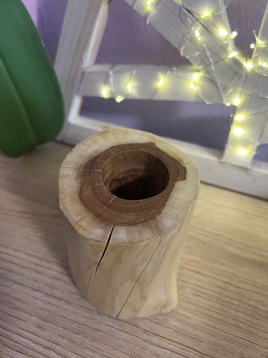 Підсвічник з дерева (ручної роботи)