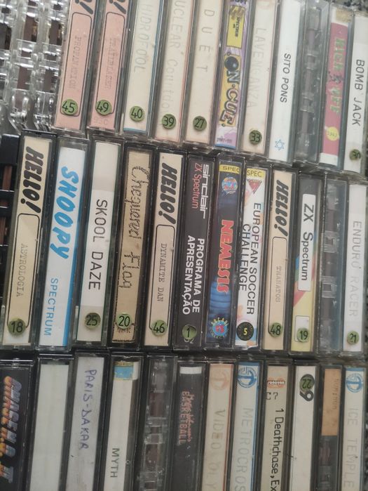 Lote de 45 K7s para Spectrum 48k e 128k