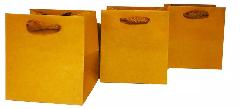 Torebka Lux kraft 40x40x40cm szerokie dno ROZETTE. Nowy Produkt