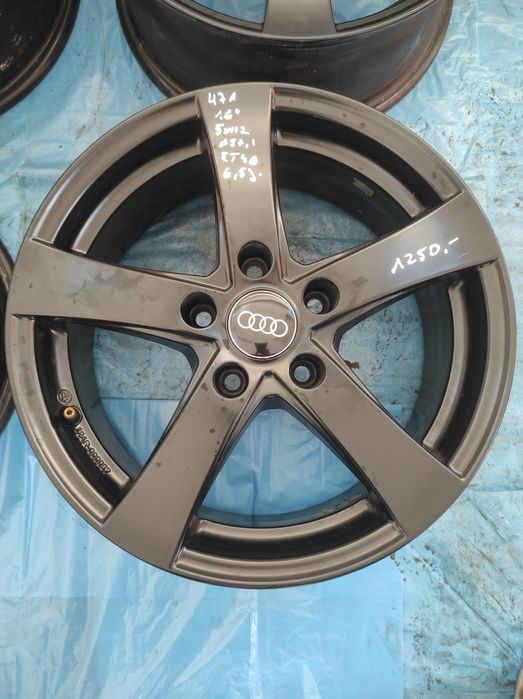 471 Felgi aluminiowe AUDI R 16 5x112 Bardzo Ładne CZARNE