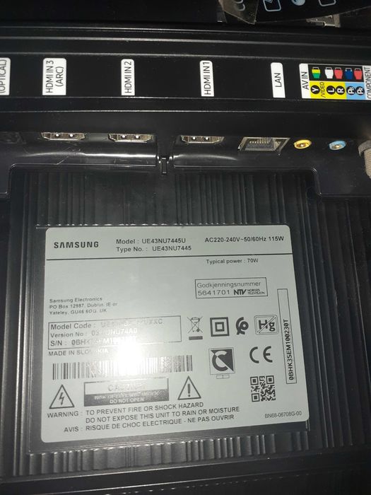 Placa principal LCD Samsung UE43NU7445U