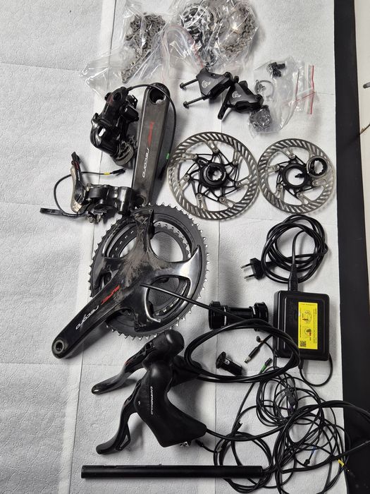 Grupa osprzętu campagnolo super recor eps 12s dis elektryczne carbon