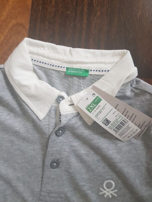 Benetton koszulka bluzka r 164 2xl elegancja
