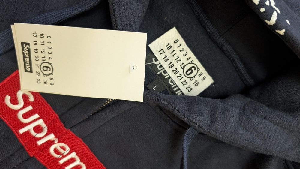 БЕЗ ПЕРЕДПЛАТ Supreme x Maison Margiela Zip Hoodie Зіп худі майс — zdjęcie 3