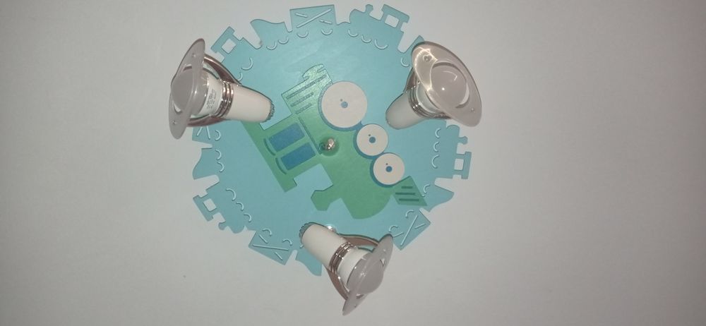 Lampa sufitowa ciuchcia 3 żarówki