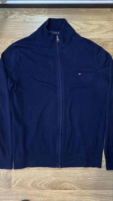 Cиній кардиган Tommy Hilfiger на блискавці