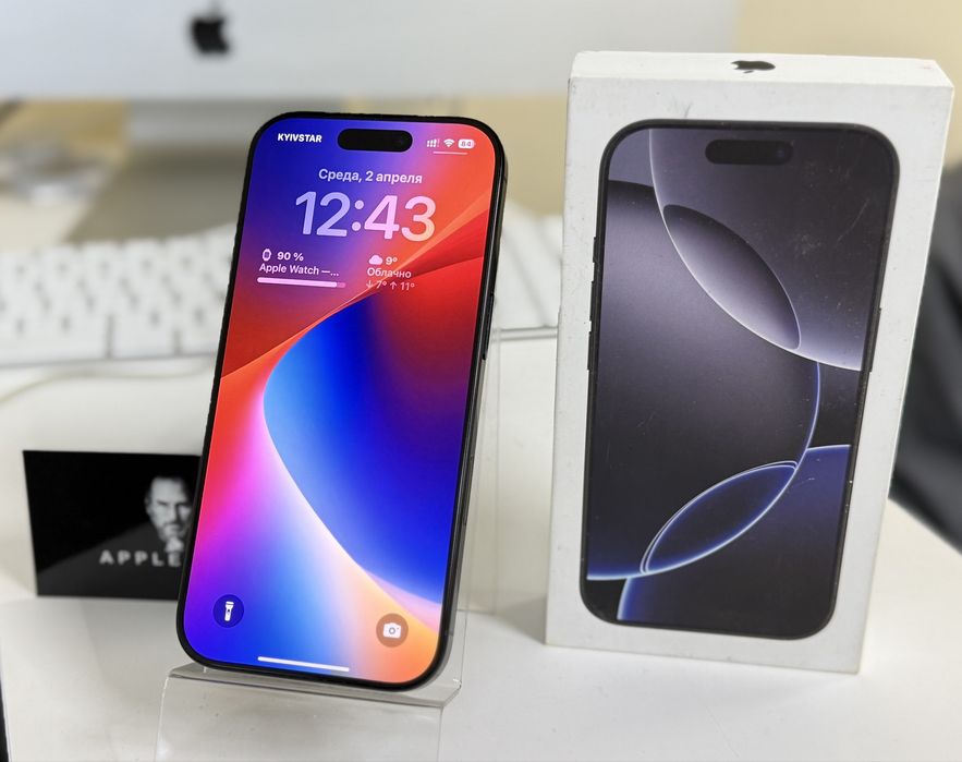 Майже новий IPhone 16 Pro 256 Black Titanium Гарантія Магазин+обмін