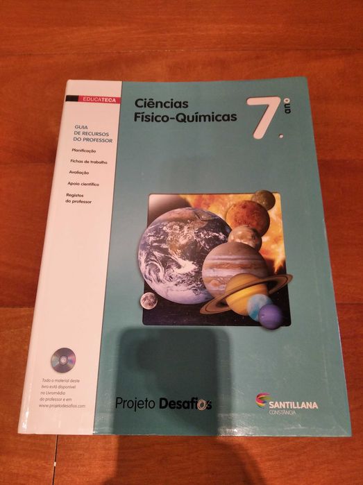 Físico-Química, 7.º ano: dossiês do professor e manuais escolares