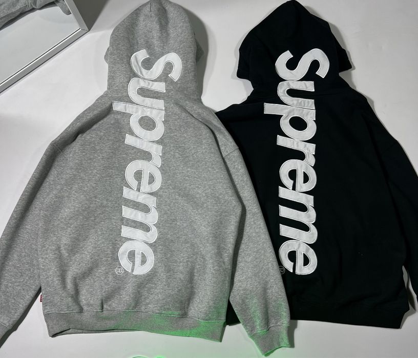 ‼️ХІТ СЕЗОНУ‼️ Худі Supreme (худак супрім сірий чорий зіпка)