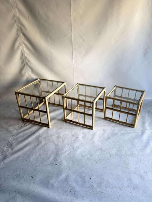 Komoda - stoliki bambusowe