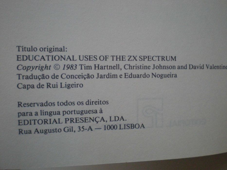 Zx Spectrum na educação - livro antigo