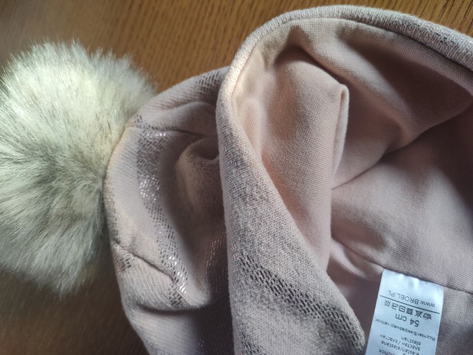 Dziewczęca czapka i komin rozmiar 54