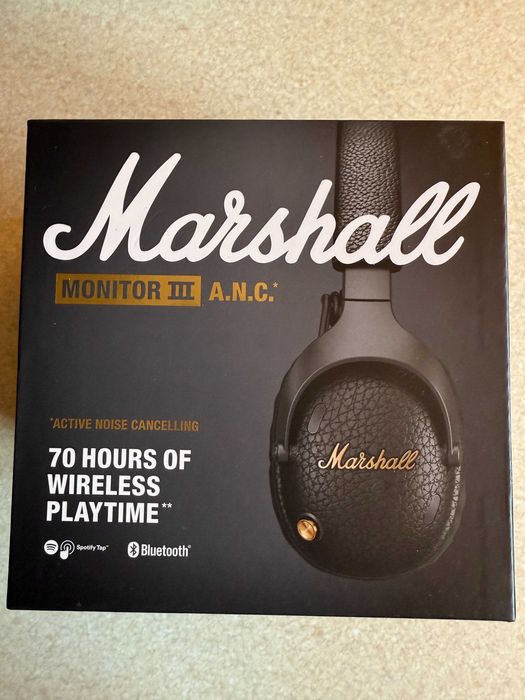 Навушники повнорозмірні бездротові Marshall Monitor III ANC Black