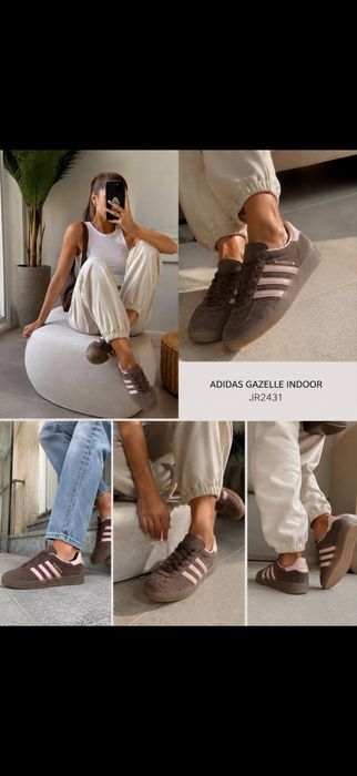 жіночі замшеві кросівки Adidas Gazelle Indoor W