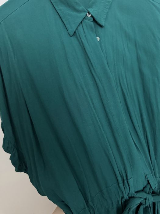 Блуза футболка Zara S бірюзовий колір