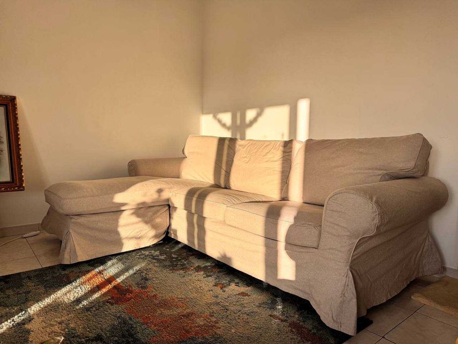 Sofá Ikea modelo ektorp de 3 lugares e chaise longue