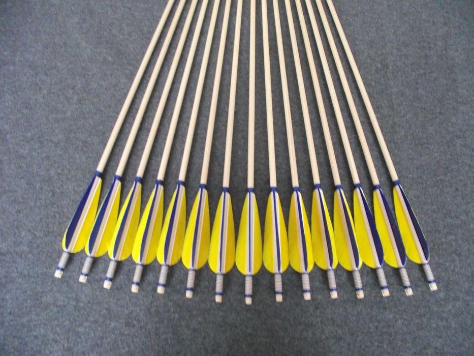 40-45 świerk nr 538 Komplet 32" strzał do łuku strzała drewniana