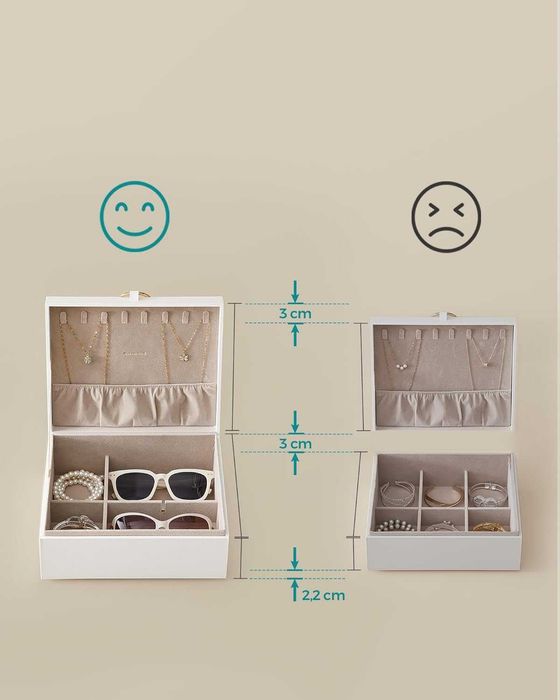 Szkatułka na biżuterię /pudełko /organizer /kuferek/SONGMICS !9841!