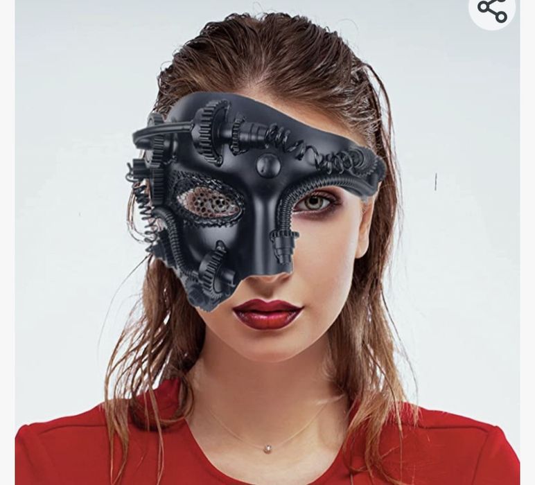 Maska robot steampunk unisex