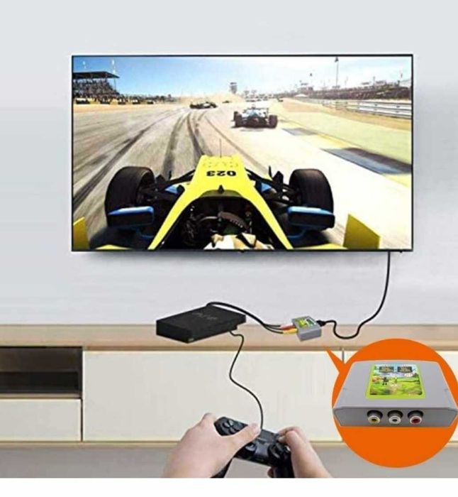 Konwerter RCA na HDMI 720P/1080P do PS1, PS2, VHS, VCR, DVD, SNES, Wii