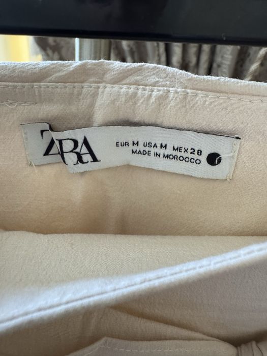 Штани з високою талією укорочені ZARA р.М літо стан нових