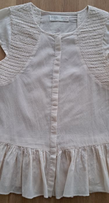 Zara elegancka bluzka z krótkim rękawem 146cm