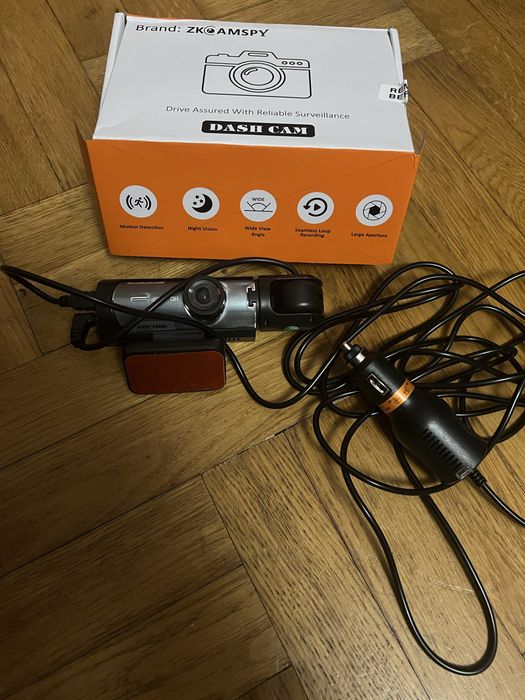 Автомобільний відеореєстратор Zkcamspy Full HD 1080 на 2 камери