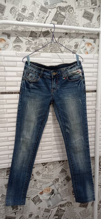 Джинси жіночі скінні з низькою посадкою 28р. / сині / джинсы женские