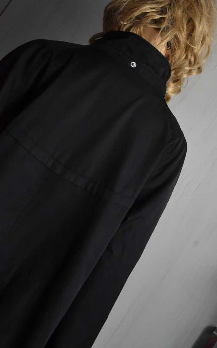 Płaszcz przejściowy 48 4XL 5XL wiosenny elegancki trencz luźny trapezowy 50
