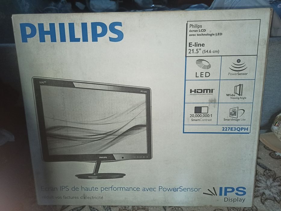 Монітор 22" Philips 227E3QPH | IPS матриця | Full HD | HDMI