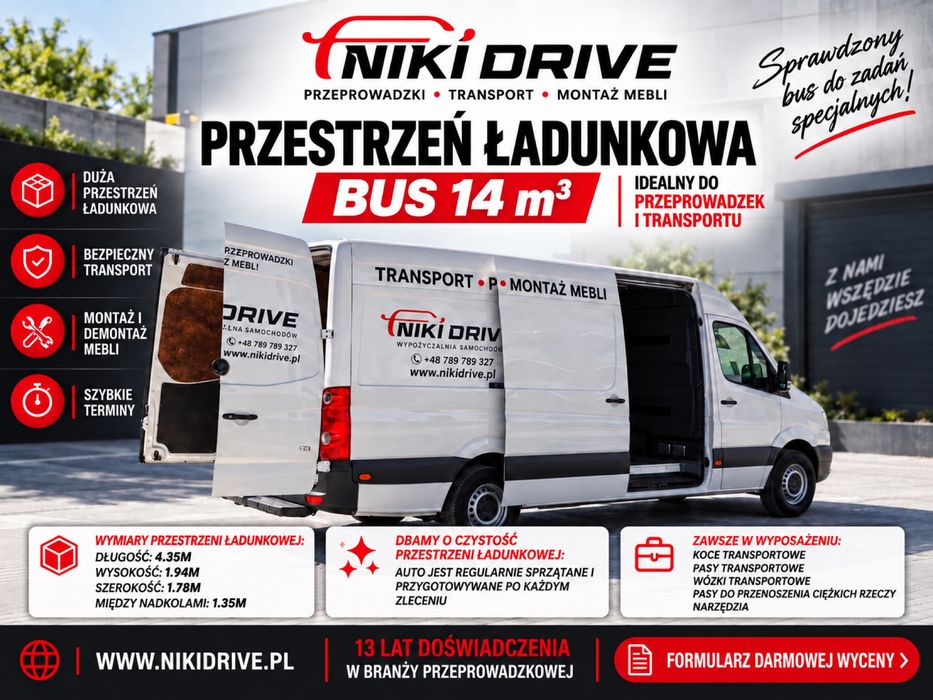Przeprowadzki Wieliczka | Transport • Pakowanie • Montaż mebli | Niki Drive