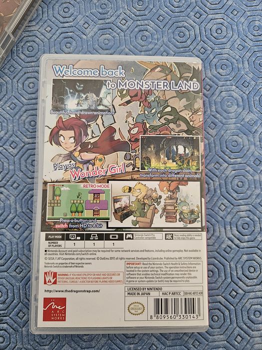 Jogo Wonder Boy: The Dragon’s Trap para nintendo switch