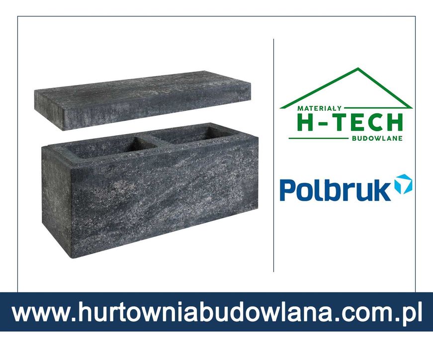 Pustak ogrodzeniowy 20x50 panel ogrodzeniowy ogrodzenie betonowe