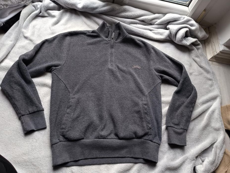 Bluza szara polarowa luźna S