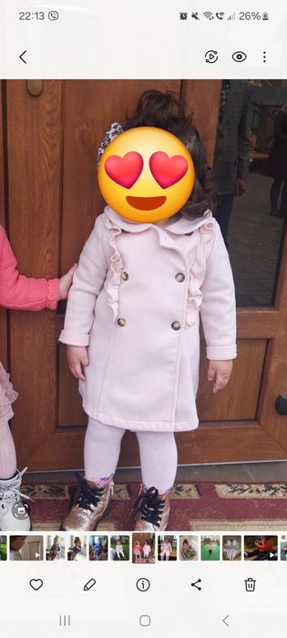 Пальто для дівчинки демі 80-86 розмір