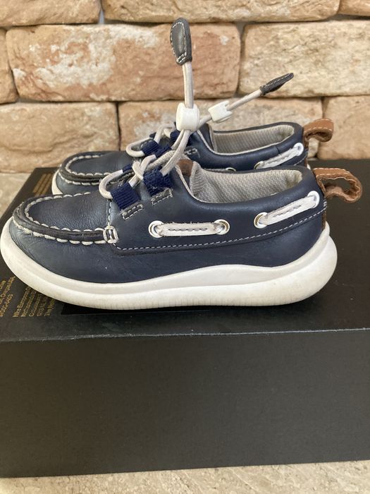 Dziecięce   buty  sneakersy mokasyny Clarks r.24 16) skora naturalna