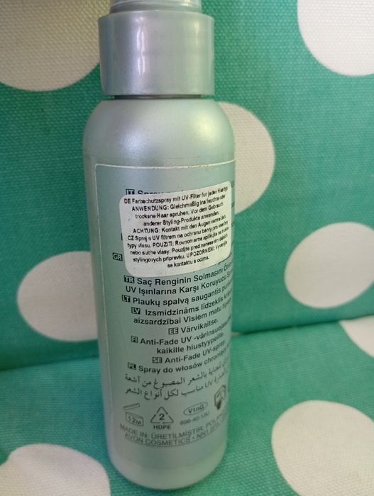 Avon spray do włosów farbowanych ochrona uv